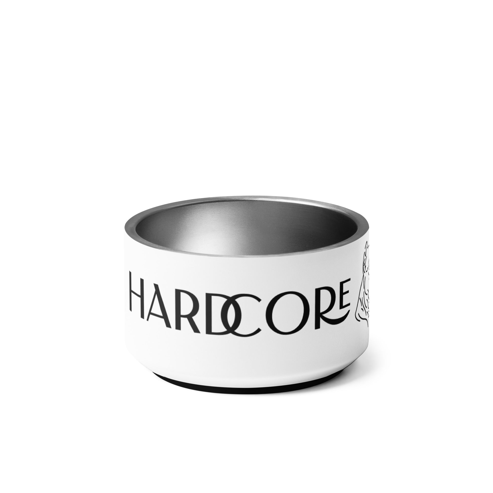 Plato para mascota. Hardcore will never die - Nemessis Shop