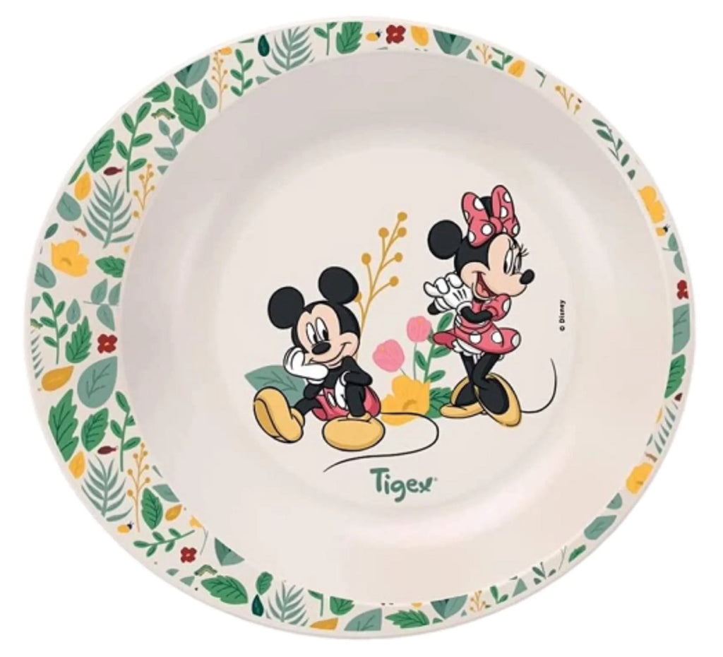Plato Hondo Bebé Tigex Mickey y Minnie Disney | Apto Microondas y Lavavajillas