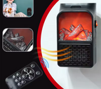 Calefactor Eléctrico Portátil Enchufable con Mando a Distancia