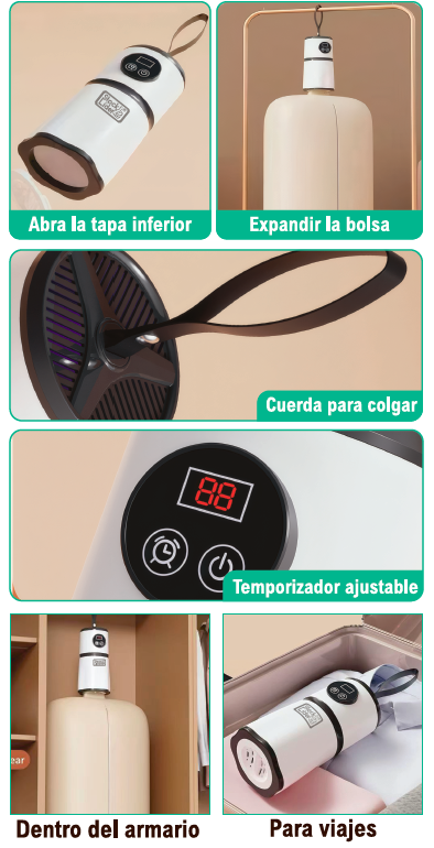Secador eléctrico para ropa portátil