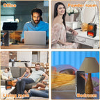 Mini Calefactor Eléctrico Portátil con Control Remoto