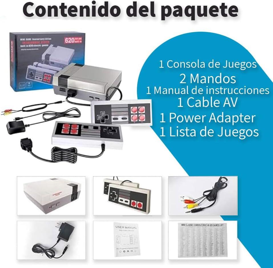 Mini consola de videojuegos 620 Juegos Retro
