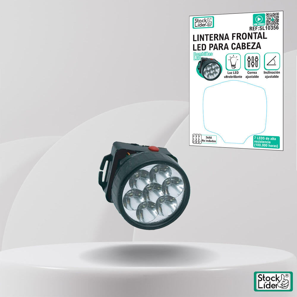 Linterna frontal LED para cabeza