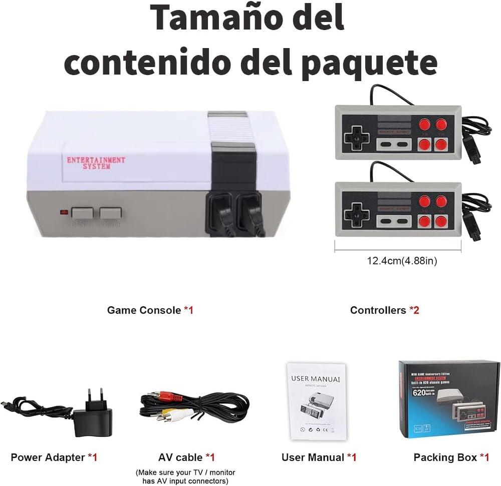 Mini consola de videojuegos 620 Juegos Retro