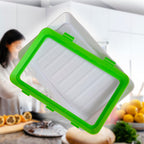 Pack 9 Bandejas De envasado Semi Vacío Apilable Conservación De Alimentos