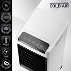 Climatizador, humidificador y purificador portátil