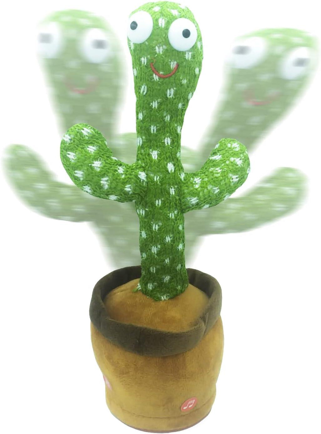 Cactus Bailarín y Parlanchín Recargable con Música y LED Multicolor