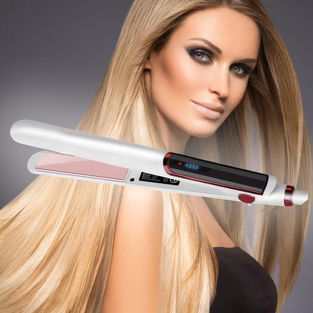 Pack Plancha Alisadora Con Placas Cerámica Y Rizador De Pelo De Cerámica Espiral
