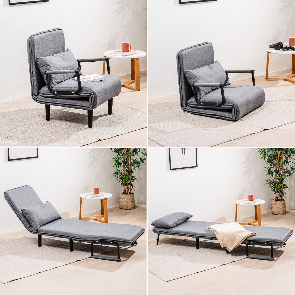 Sofá Cama Convertible Individual 4 en 1 Softfa