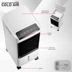 Climatizador, humidificador y purificador portátil