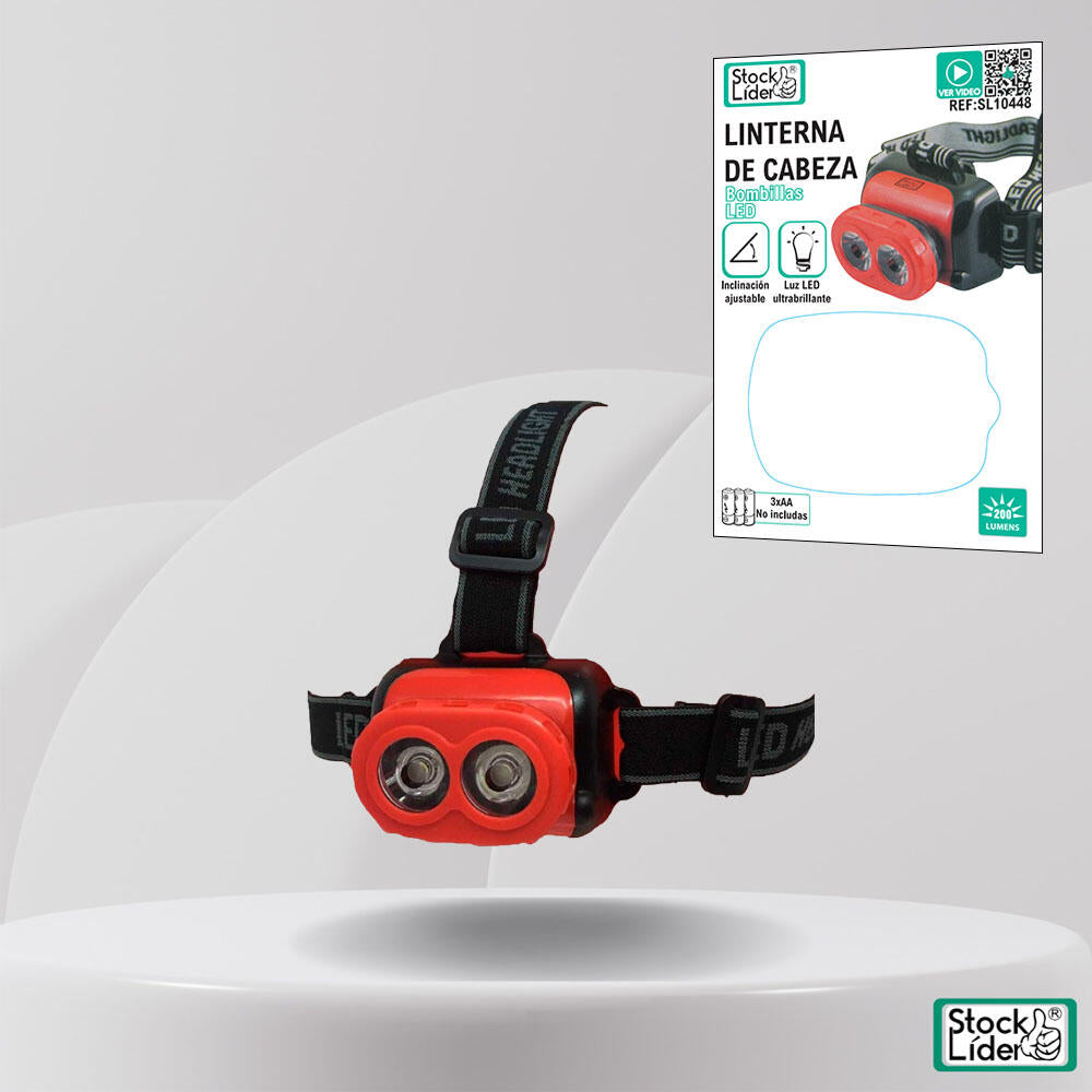 Linterna de cabeza con bombillas LEDS