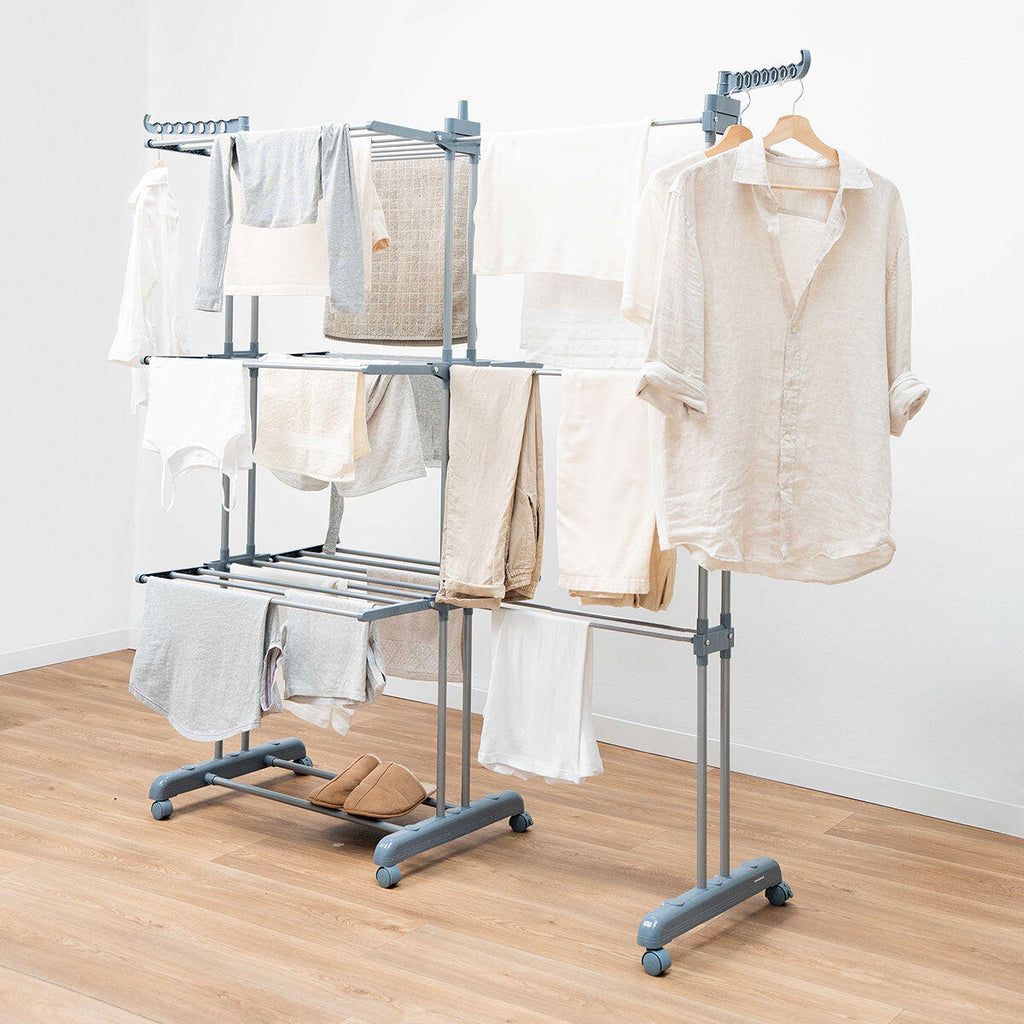 Tendedero Plegable Vertical Extensible con Ruedas Dolver XL 30 Barras