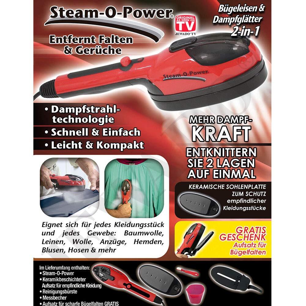 Plancha de mano a vapor. Elimina malos olores y bacterias.