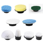 Cepillo de limpieza eléctrico giratorio 9 cabezales