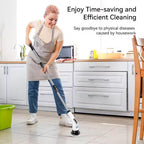 Cepillo de limpieza eléctrico giratorio 9 cabezales