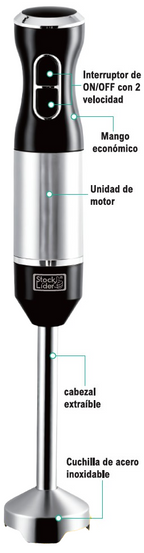 Batidora de mano eléctrica 800W