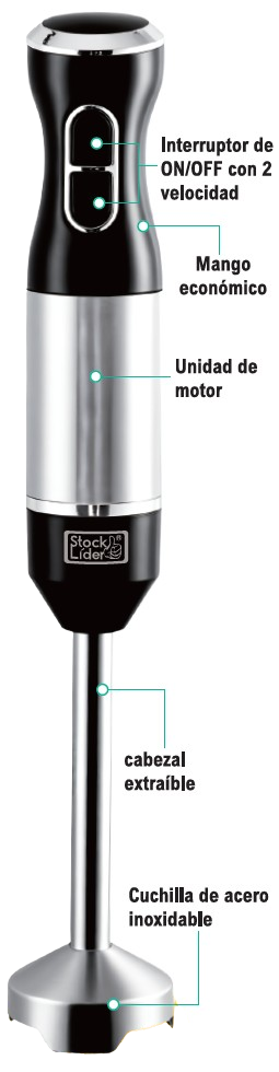 Batidora de mano eléctrica 800W