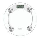 Báscula digital redonda con pantalla LCD de 4 dígitos