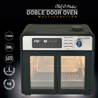 Horno Multifunción 12 en 1 con puertas dobles transparentes y capacidad de 28L