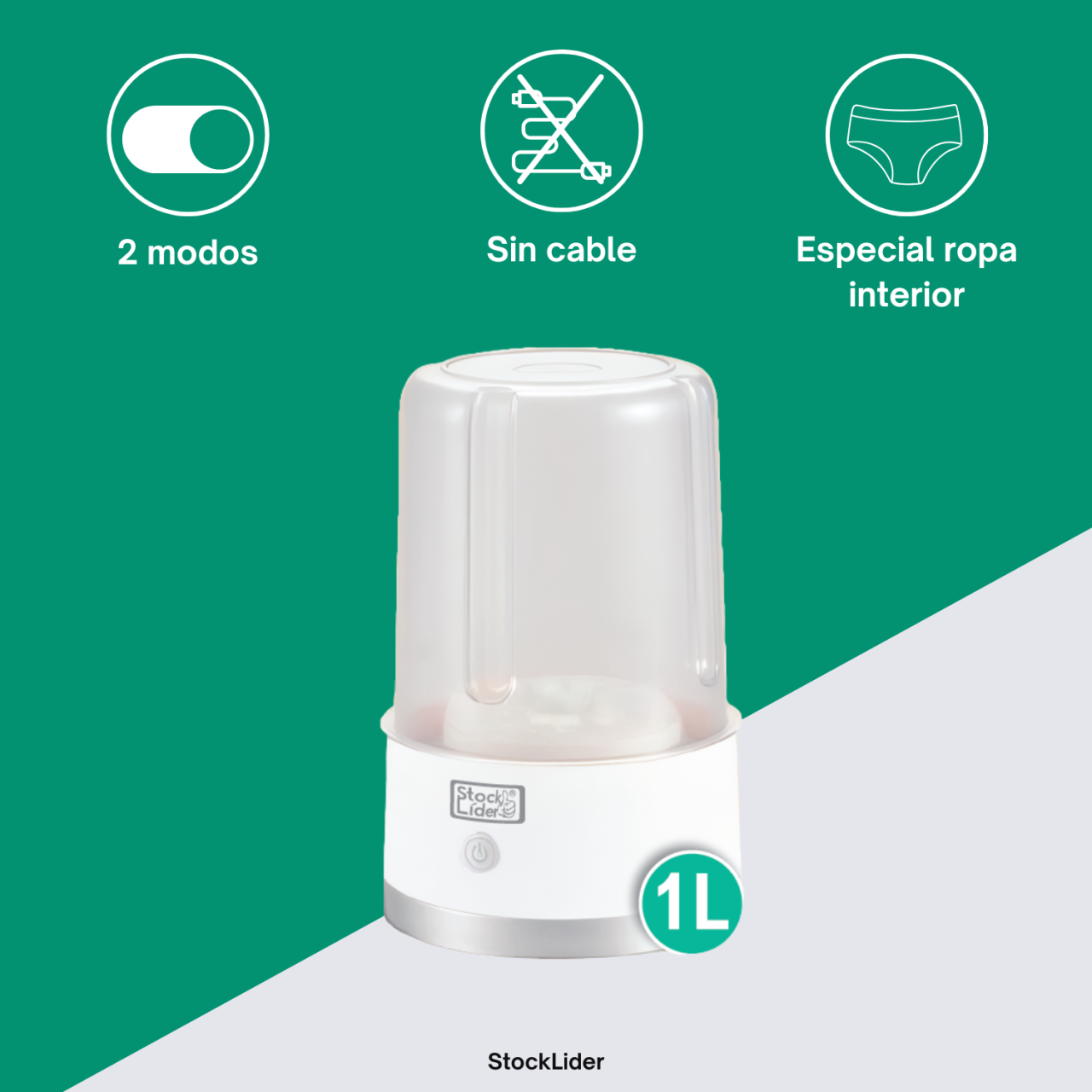 Mini lavadora portátil 12W de potencia