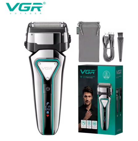 VGR 333 Afeitadora Eléctrica en Seco y Húmedo con Pantalla LCD