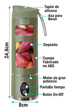 Batidora con pantalla inteligente Depósito 450ml Cuchilla 6 hojas de acero