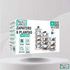 Zapatero ajustable 6 plantas Plástico ABS Alta calidad