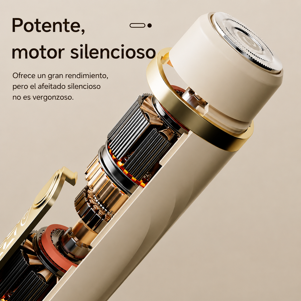 Depiladora doble cabezal con pantalla LCD