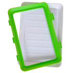 Pack 6 Bandejas De envasado Semi Vacío Apilable Conservación De Alimentos