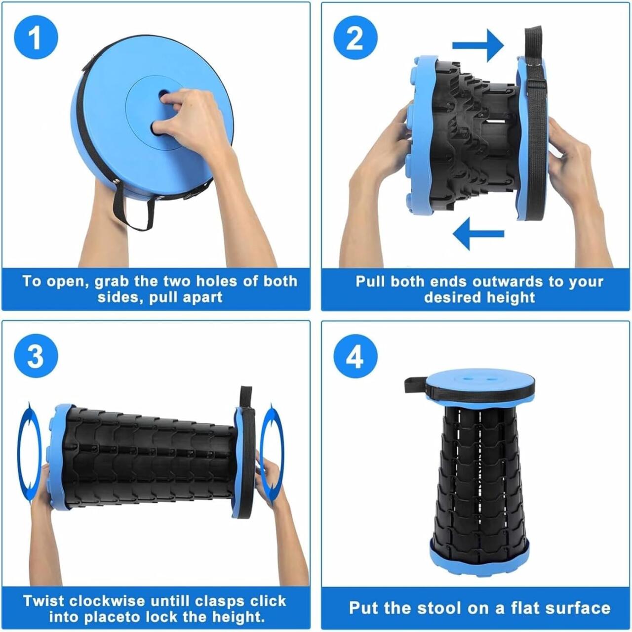 Taburete plegable portátil Múltiples usos