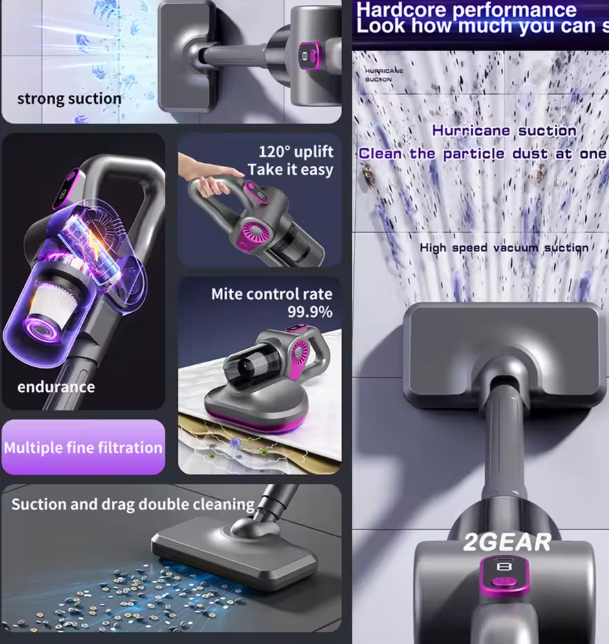 Aspiradora Inalámbrica de Mano 4 en 1
