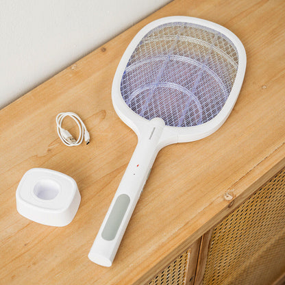Raqueta Matainsectos Recargable con Luz UV 2 en 1 Elecfly