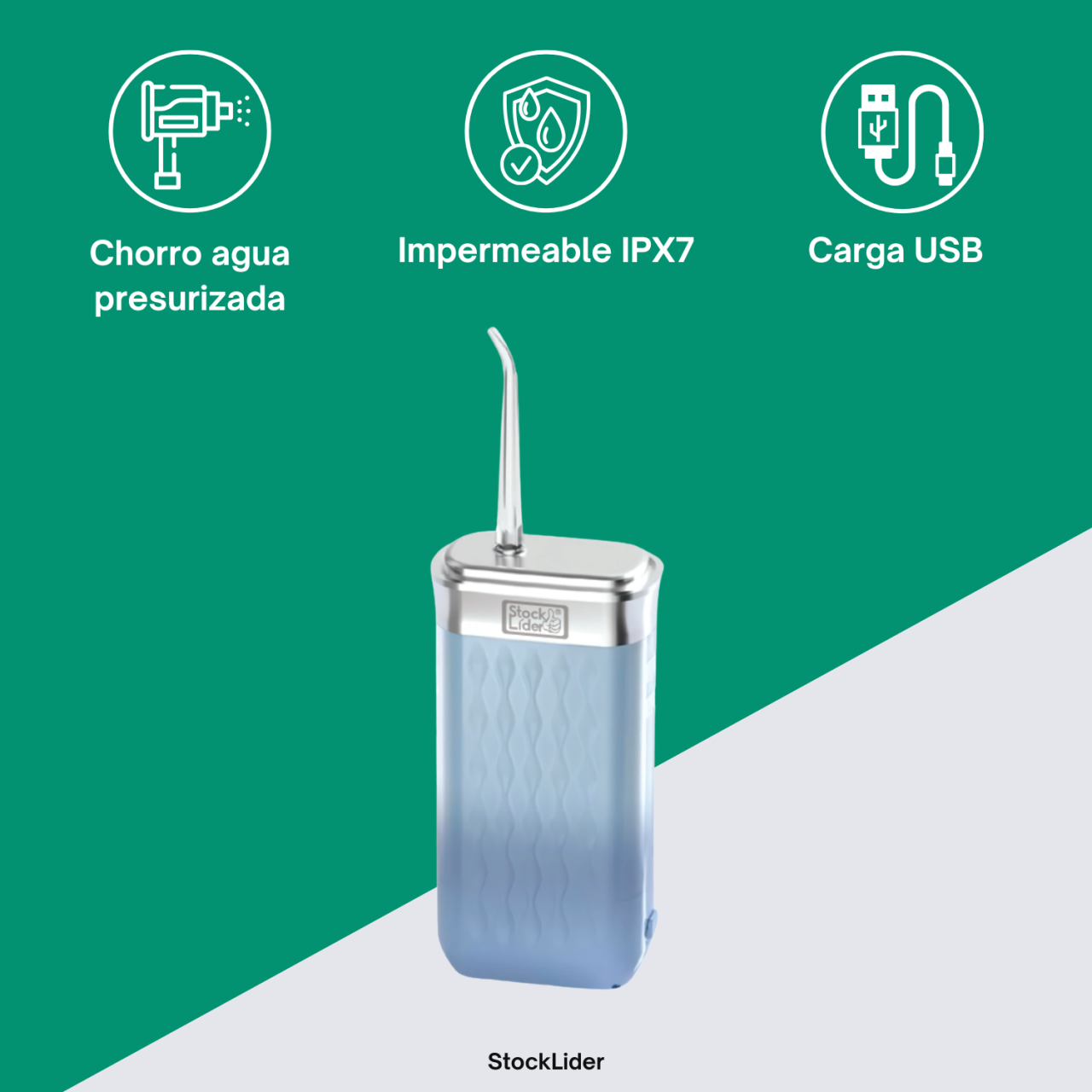 Irrigador dental rotación 360º