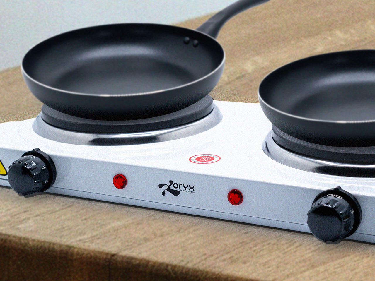 Cocina Eléctrica Portátil Doble 2000W