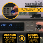 Horno Multifunción 12 en 1 con puertas dobles transparentes y capacidad de 28L
