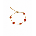 Pulsera Fleur de Rubis Éternelle