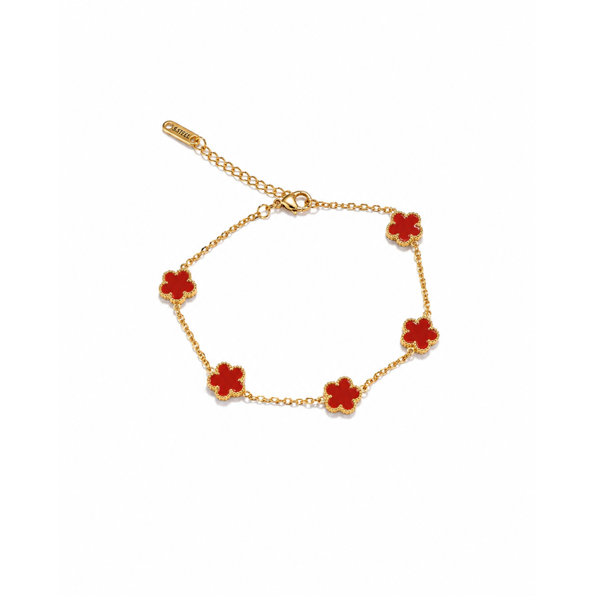 Pulsera Fleur de Rubis Éternelle