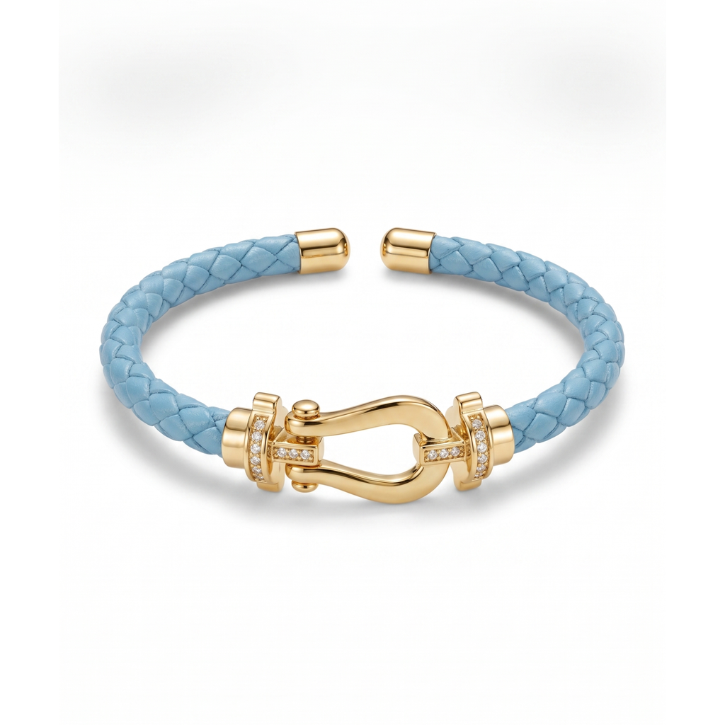 Pulsera Lumière Celeste con Eslabón Pavé