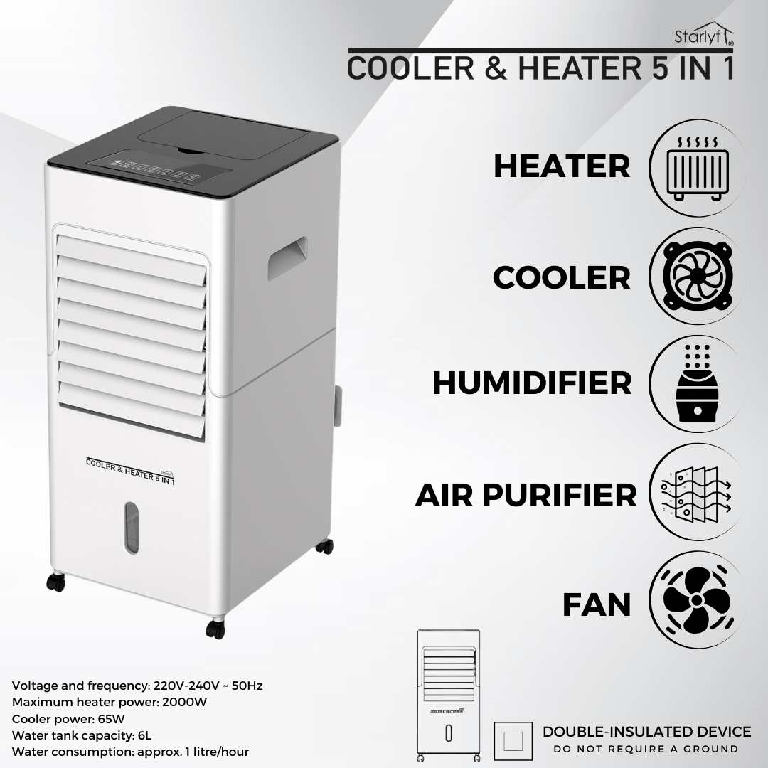 Refrigerador de ambientes, calefactor, ventilador, humidificador y purificador de aire - Nemessis Shop
