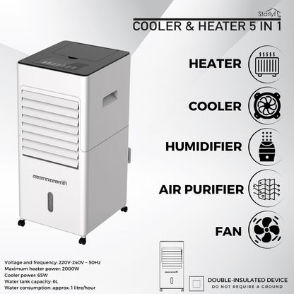 Refrigerador de ambientes, calefactor, ventilador, humidificador y purificador de aire - Nemessis Shop