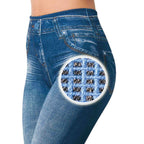 Set de 3 jeggings moldeadores con efecto jeans - Nemessis Shop®