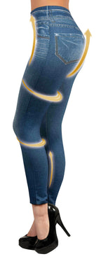 Set de 3 jeggings moldeadores con efecto jeans - Nemessis Shop®