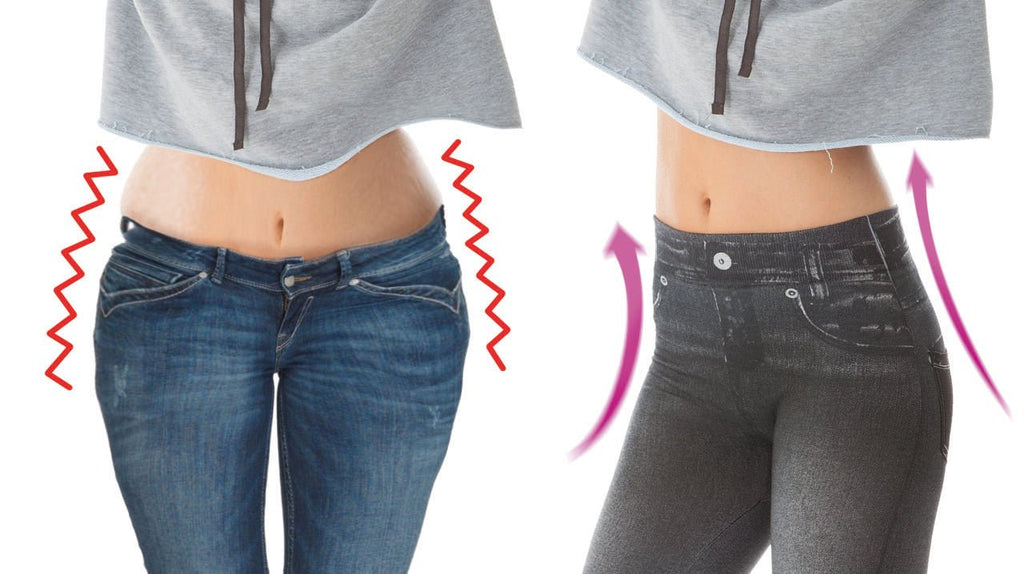 Set de 3 jeggings moldeadores con efecto jeans - Nemessis Shop®