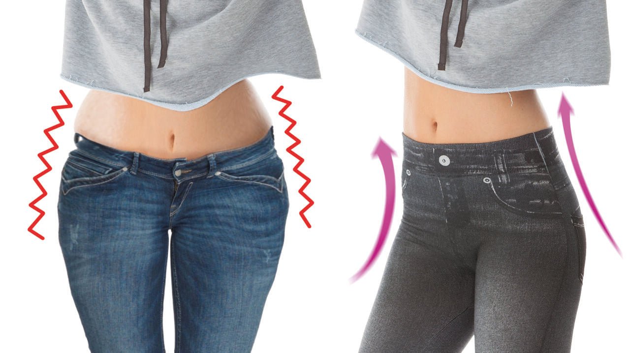 Set de 3 jeggings moldeadores con efecto jeans - Nemessis Shop®