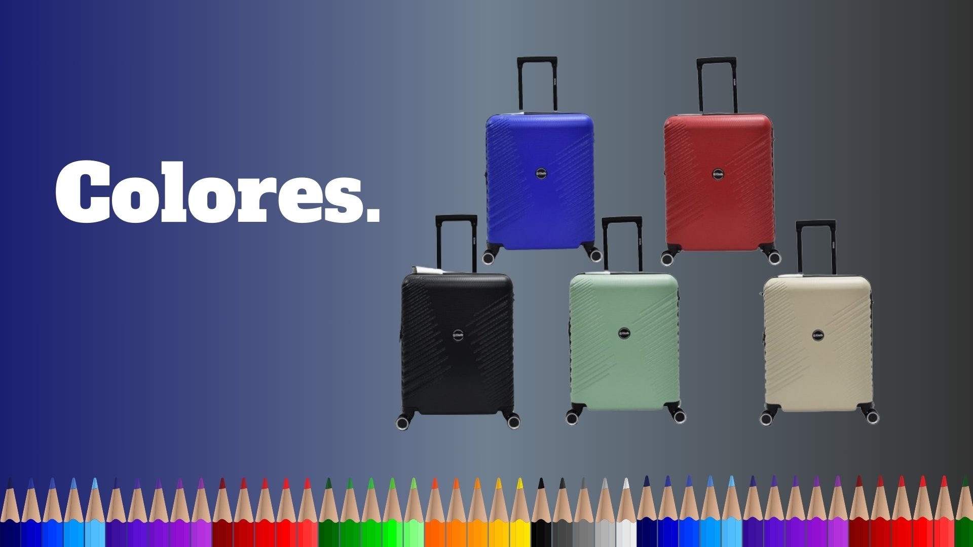 Set de Equipaje 3 Piezas: Maleta Cabina, Mediana y Grande | Rígidas y Ligeras - Nemessis Shop®