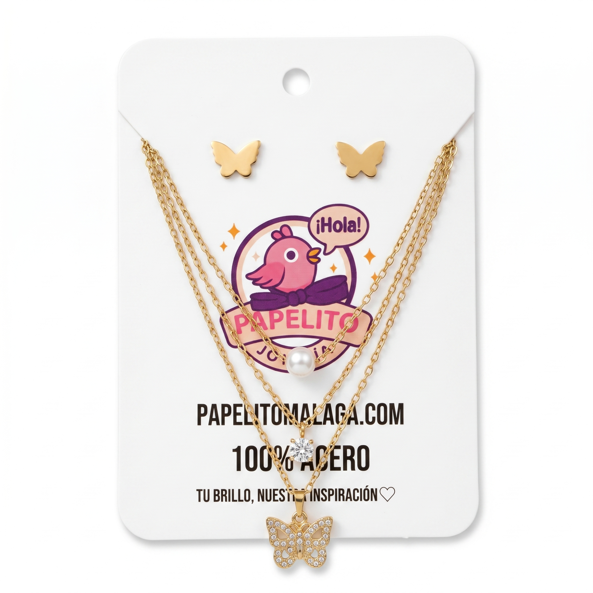 Set de Joyería Le Papillon Perlé Layered Shimmer