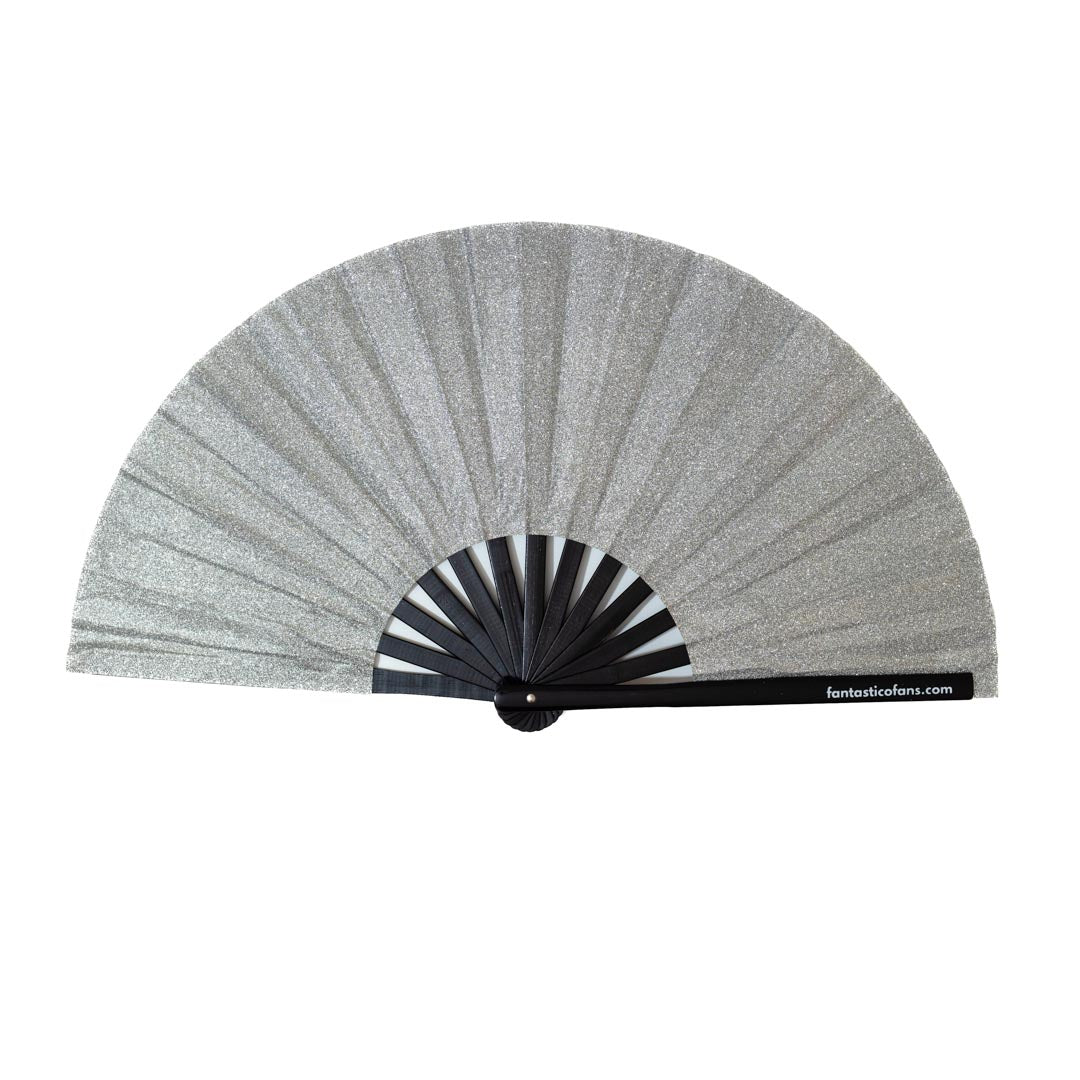 Silver Mega GlitterXL Fan - Nemessis Shop®
