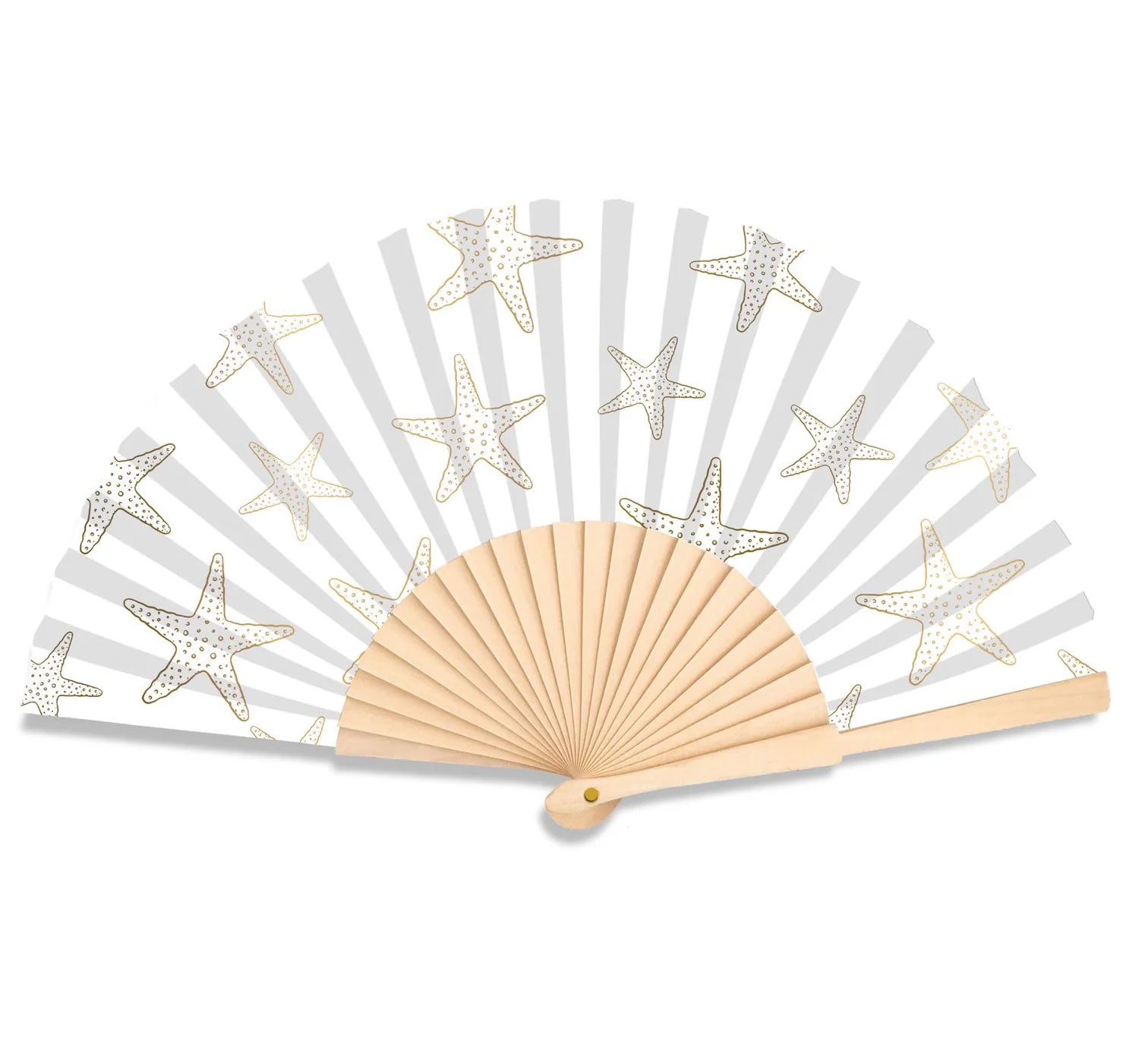 Starfish Metallic 23cm fan - Nemessis Shop®