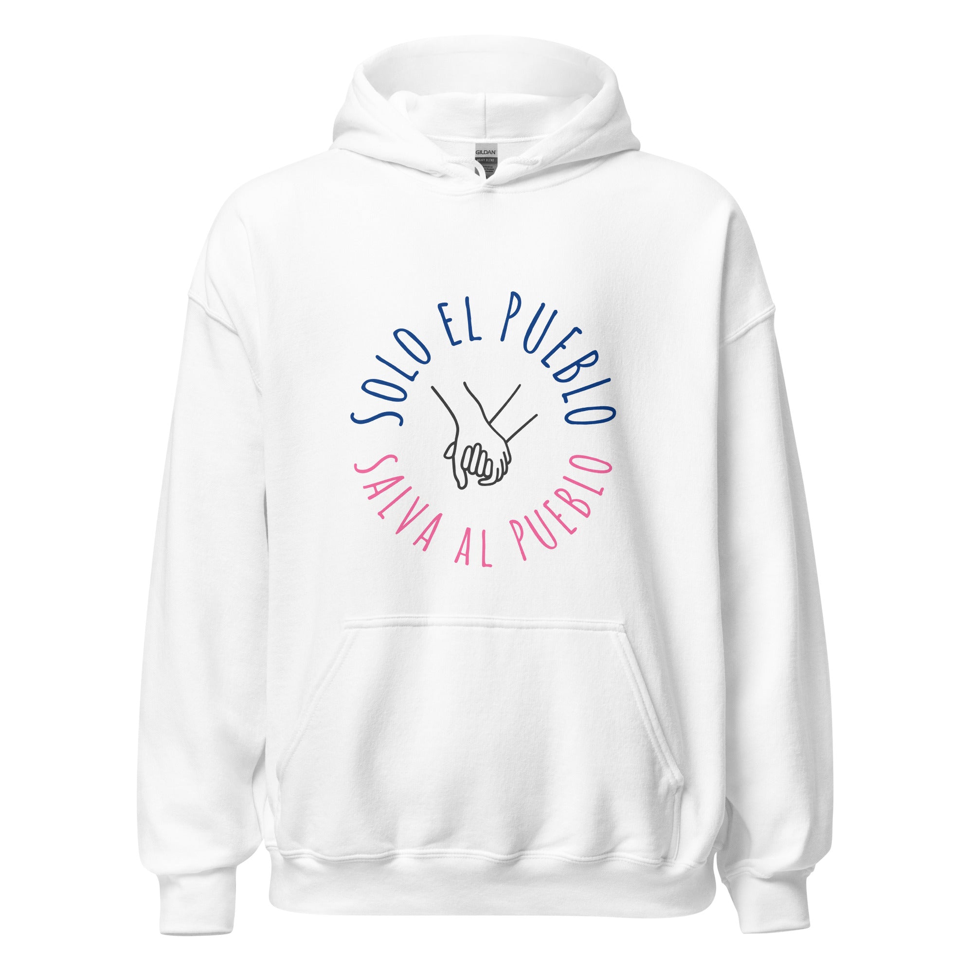 Sudadera con capucha unisex. Solo el pueblo salva al pueblo. - Nemessis Shop