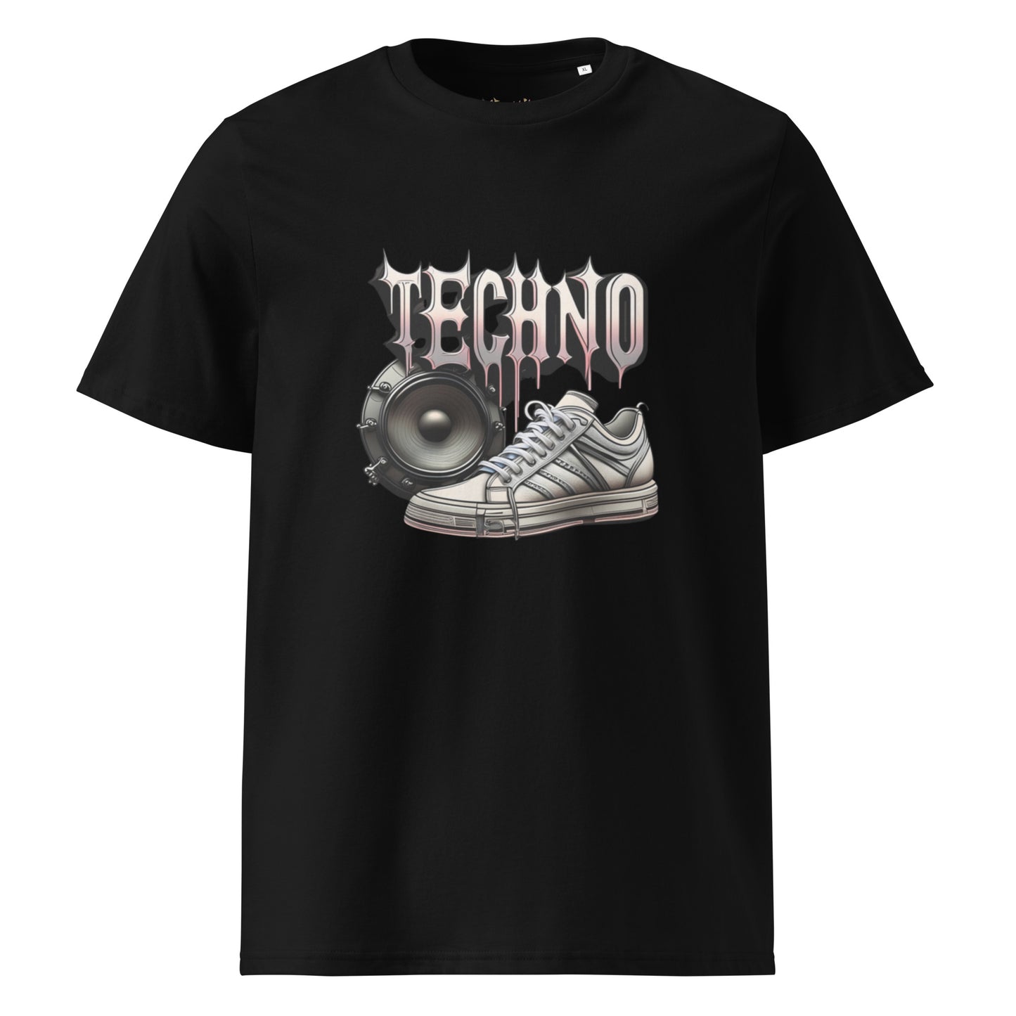 T-shirt unissexo em algodão orgânico. Tecno